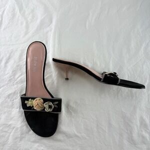 Sacha Too Floral Kitten Heels Womens 8M Coquette Ballet French Girl 90s